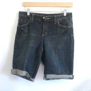 A.N.A. Bermuda Jean Cuffed Shorts